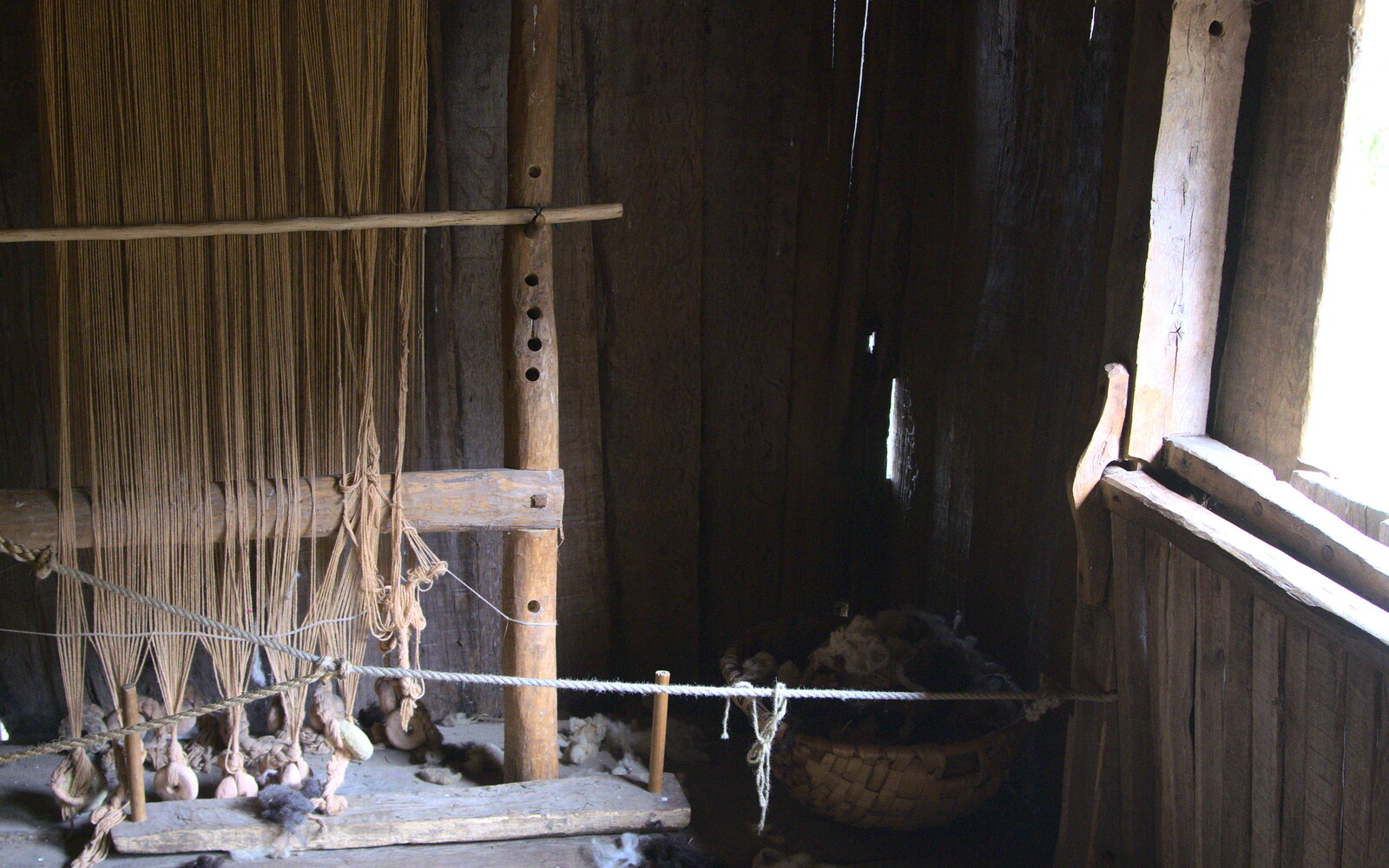 A Saxon loom from An Anglo-Saxon Village, West Stow, Suffolk - 19th February 2017