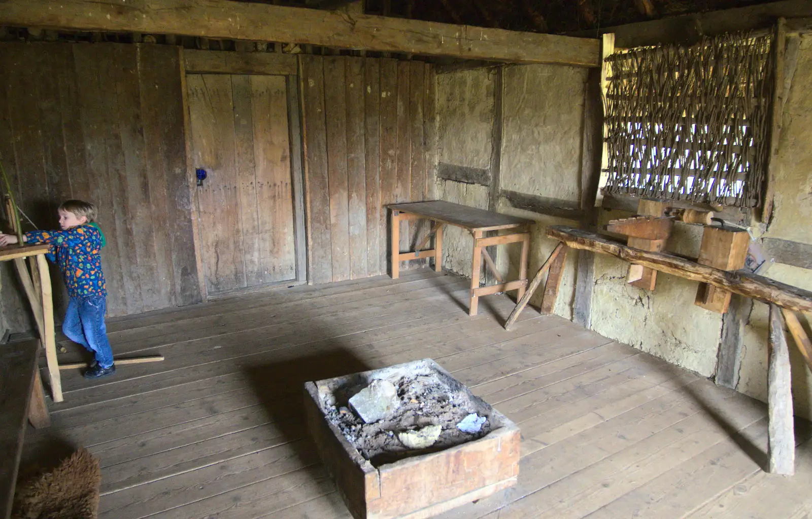 Harry's still on the lathe, from An Anglo-Saxon Village, West Stow, Suffolk - 19th February 2017