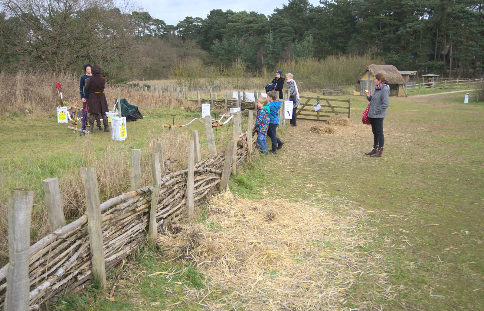 Outside, we watch an archery lesson from An Anglo-Saxon Village, West Stow, Suffolk - 19th February 2017