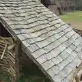 Wooden shingles on a roof, An Anglo-Saxon Village, West Stow, Suffolk - 19th February 2017