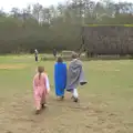 Some children run around pretending to be Saxon, An Anglo-Saxon Village, West Stow, Suffolk - 19th February 2017