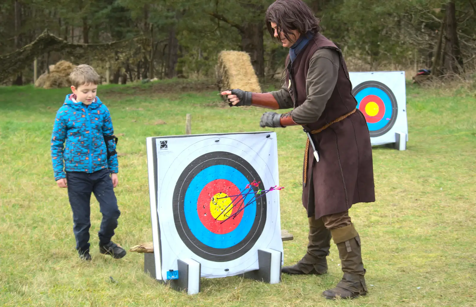 The arrows are retrieved, from An Anglo-Saxon Village, West Stow, Suffolk - 19th February 2017