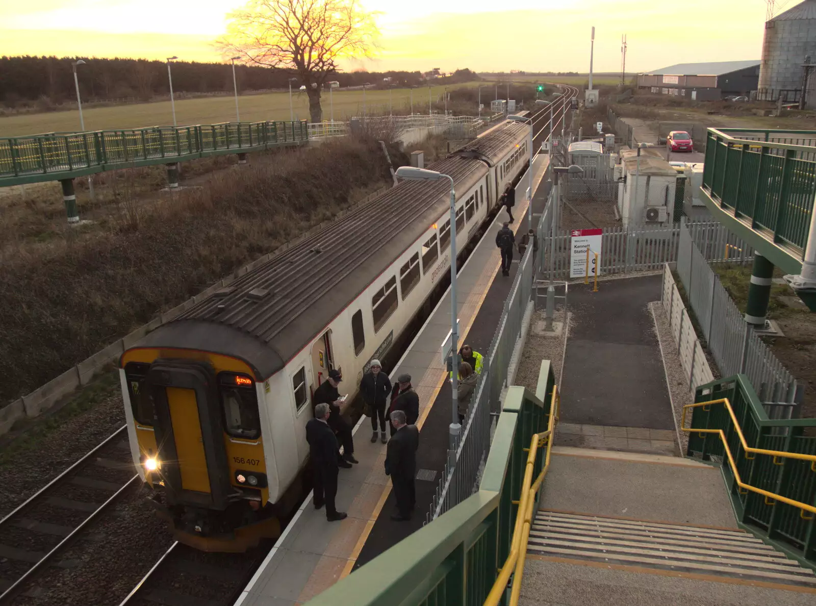 A view of the two-coach Class 315 train, from Paul's Birthday and other March Miscellany - 6th March 2017