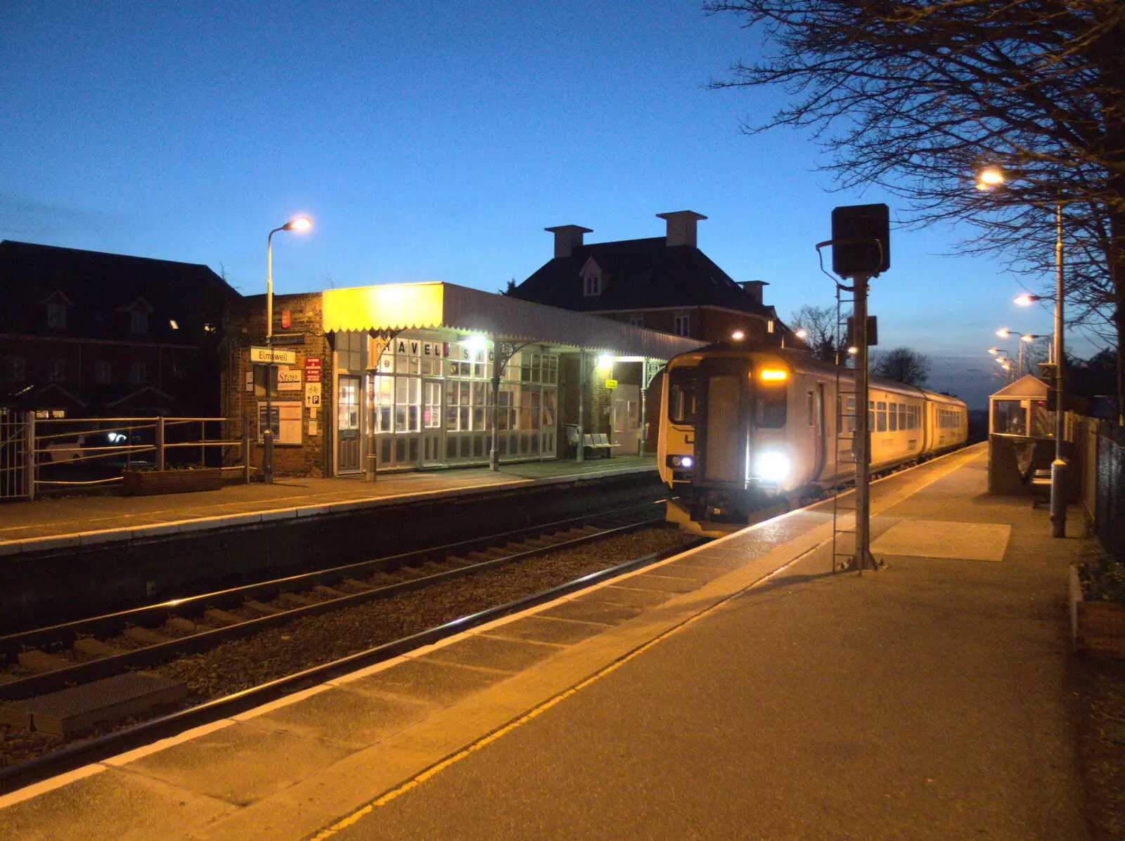 Elmswell Railway Station in Suffolk, from Paul's Birthday and other March Miscellany - 6th March 2017