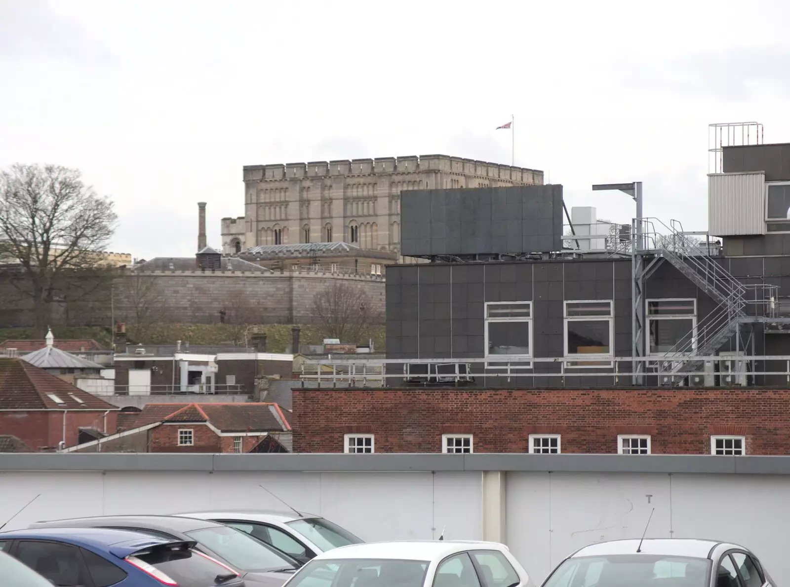 A glimpse of Norwich Castle, from Paul's Birthday and other March Miscellany - 6th March 2017