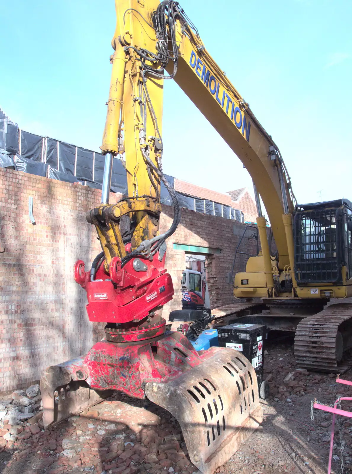 Demolition continues on Gentleman's Walk, from Paul's Birthday and other March Miscellany - 6th March 2017