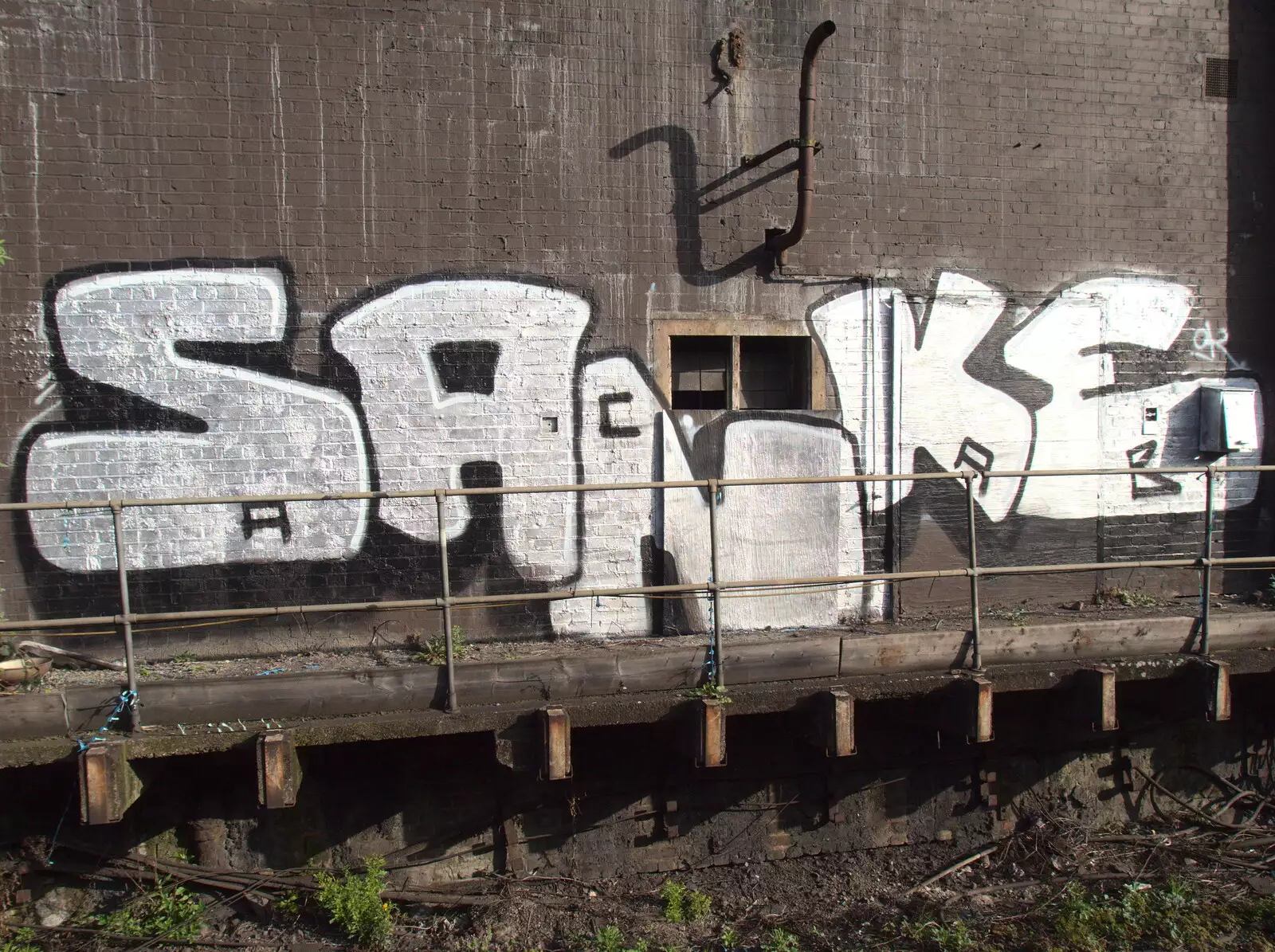 Sanke silver tag graffiti, from Digger Action and other March Miscellany, Suffolk and London - 21st March 2017