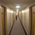 Fred runs around the long corridors of the hotel, A Trip to Legoland, Windsor, Berkshire - 25th March 2017