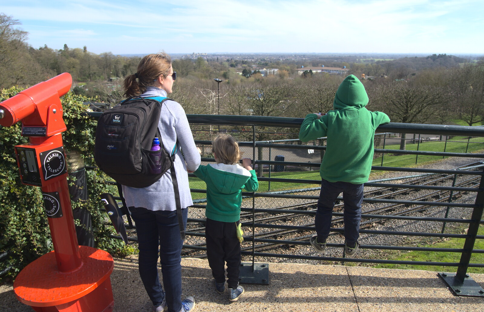 We look out over the park from A Trip to Legoland, Windsor, Berkshire - 25th March 2017