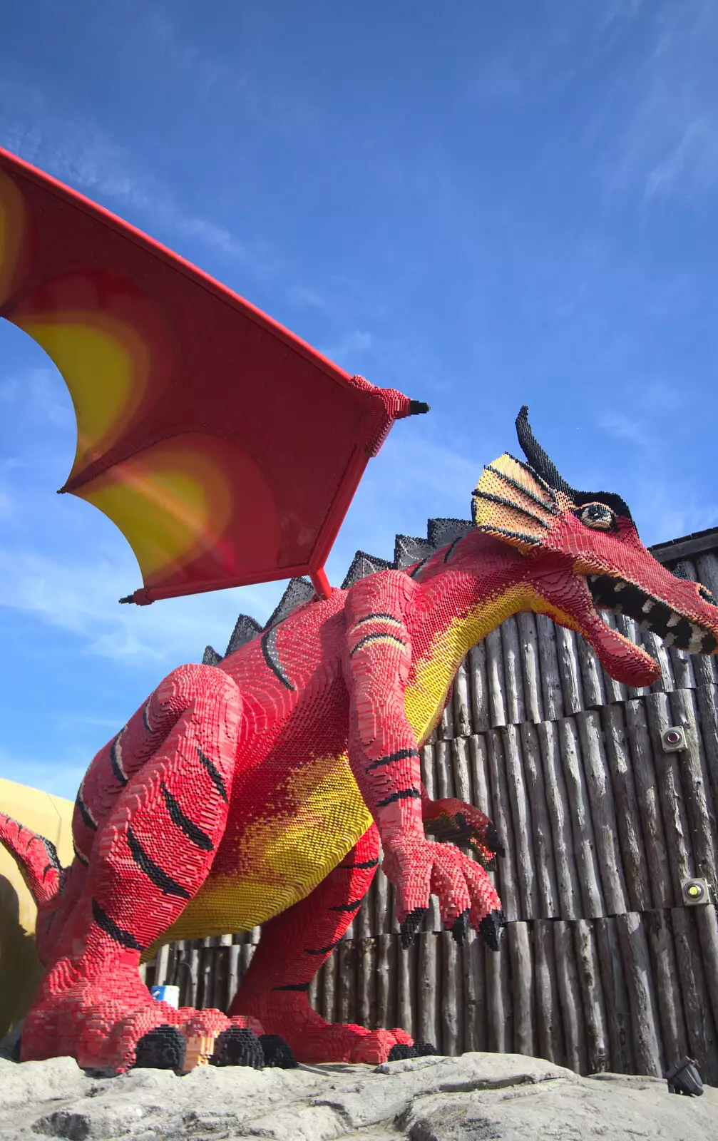 A Lego dragon, from A Trip to Legoland, Windsor, Berkshire - 25th March 2017