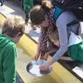 The Boys and Isobel do a bit of 'gold' panning, A Trip to Legoland, Windsor, Berkshire - 25th March 2017