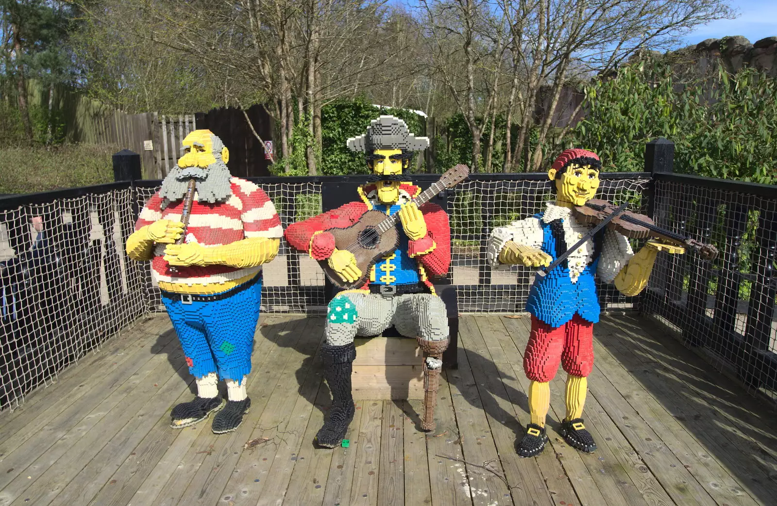 A Lego band, from A Trip to Legoland, Windsor, Berkshire - 25th March 2017