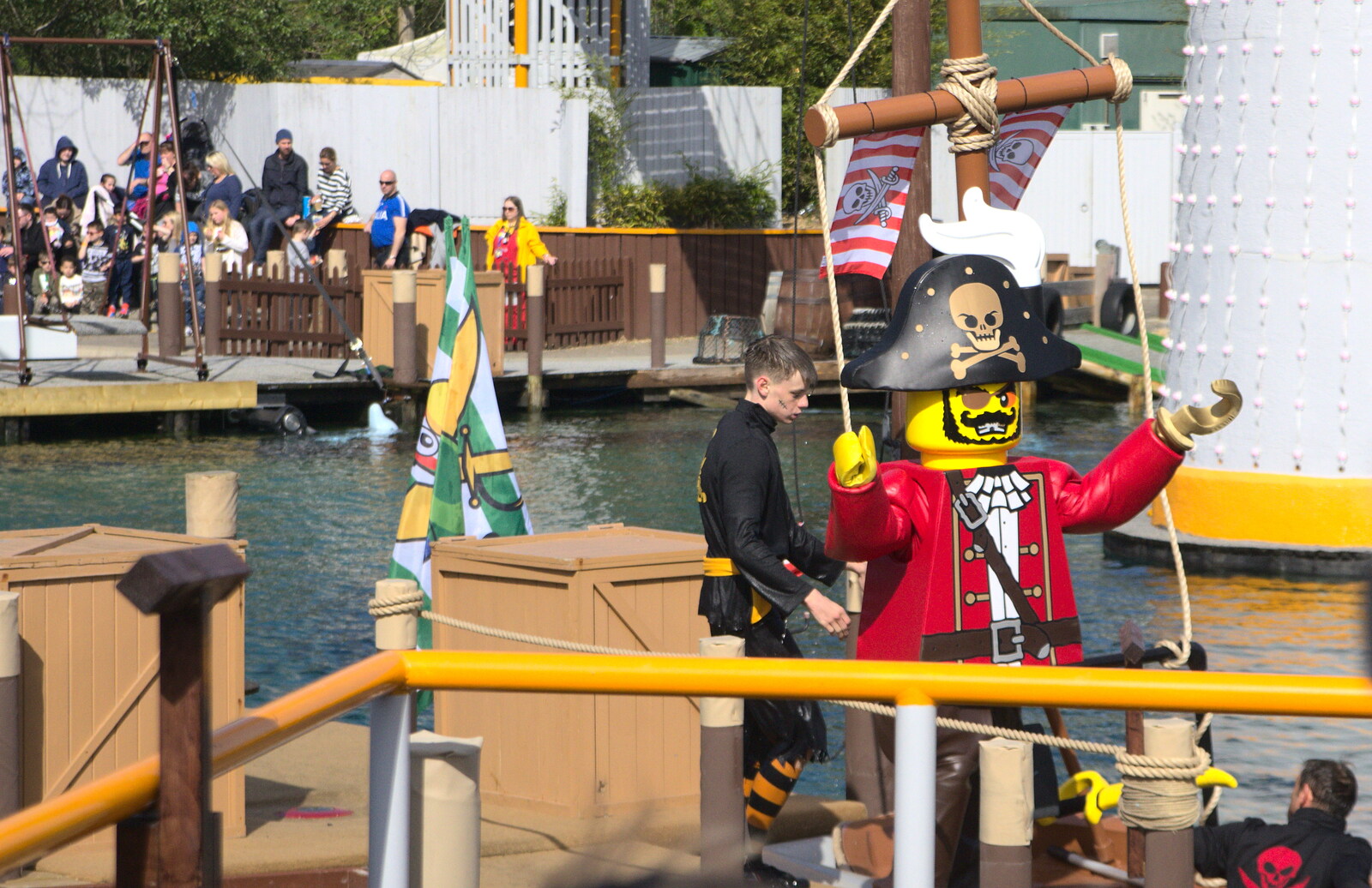 There's some sort of Pirate enactment going on from A Trip to Legoland, Windsor, Berkshire - 25th March 2017