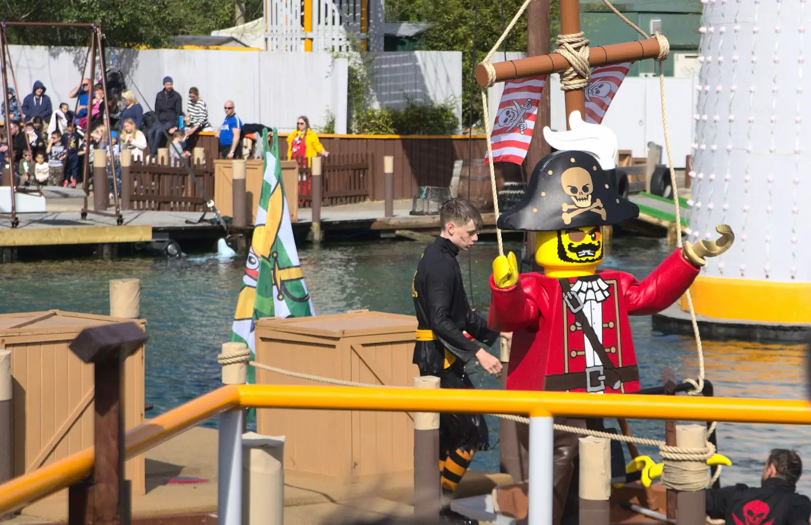 There's some sort of Pirate enactment going on, from A Trip to Legoland, Windsor, Berkshire - 25th March 2017