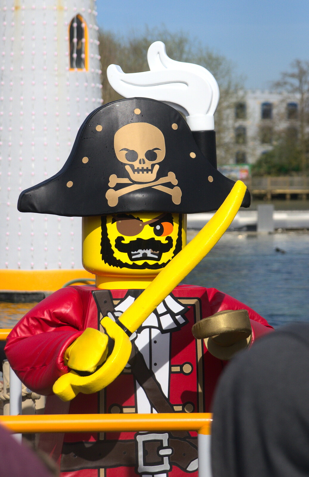 A Lego pirate captain from A Trip to Legoland, Windsor, Berkshire - 25th March 2017