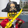 A Lego pirate captain, A Trip to Legoland, Windsor, Berkshire - 25th March 2017