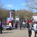 Crowds mill around the park, A Trip to Legoland, Windsor, Berkshire - 25th March 2017