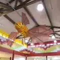 In the canteen, there's a giant Lego fish, A Trip to Legoland, Windsor, Berkshire - 25th March 2017