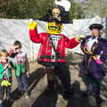 The boys meet the Lego pirate captain, A Trip to Legoland, Windsor, Berkshire - 25th March 2017