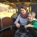 Isobel and Harry on the Viking water ride, A Trip to Legoland, Windsor, Berkshire - 25th March 2017