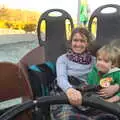 Isobel and Harry on the water ride, A Trip to Legoland, Windsor, Berkshire - 25th March 2017