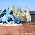 A big dragon roars at stuff, A Trip to Legoland, Windsor, Berkshire - 25th March 2017