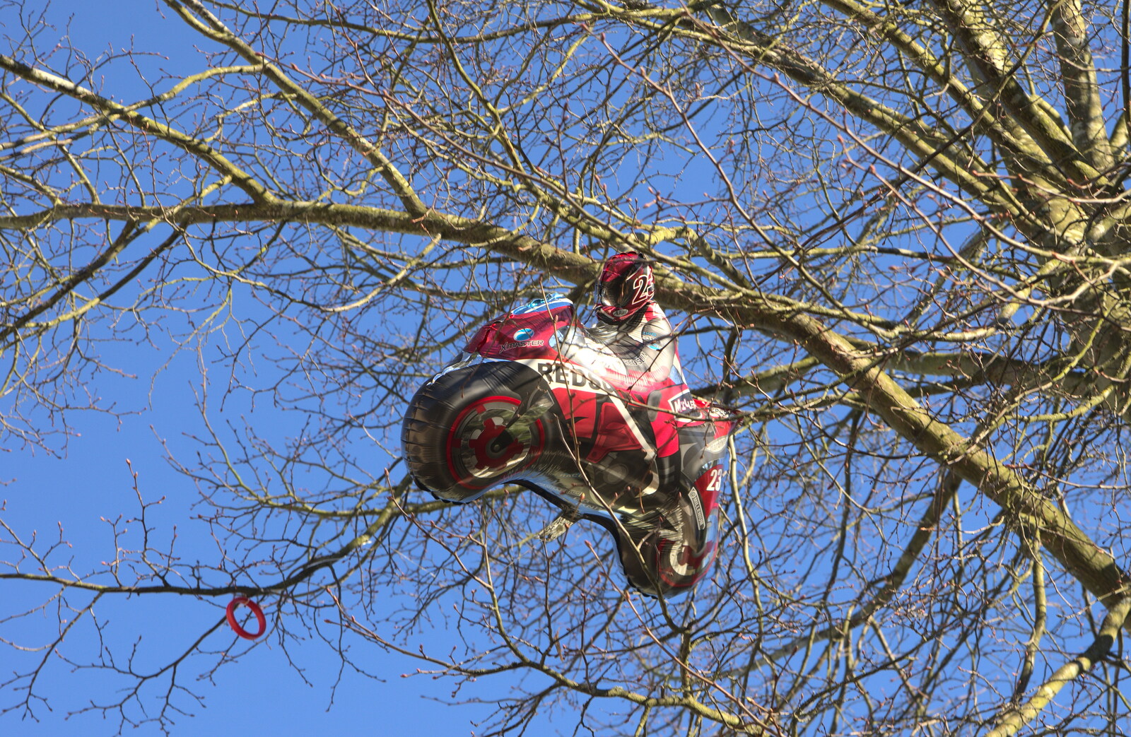 A balloon has been up a tree for most of the day from A Trip to Legoland, Windsor, Berkshire - 25th March 2017