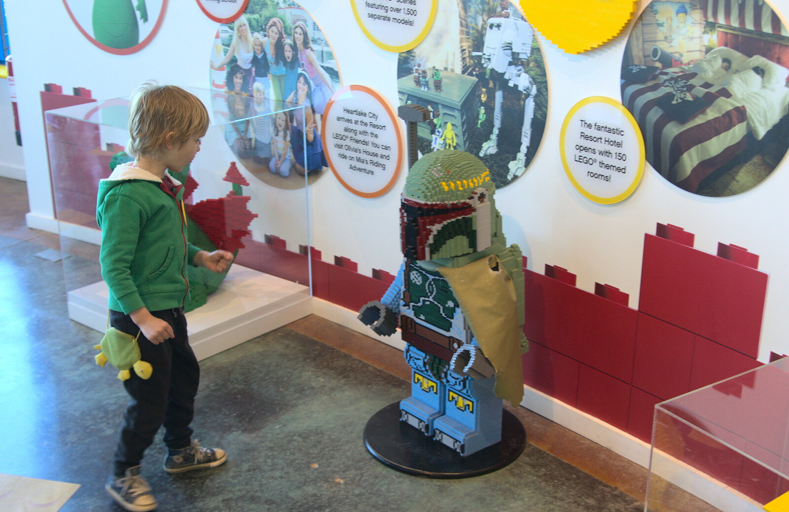 Harry and some Lego Star Wars thing from A Trip to Legoland, Windsor, Berkshire - 25th March 2017