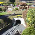 A pigeon looks like a giant invader, A Trip to Legoland, Windsor, Berkshire - 25th March 2017