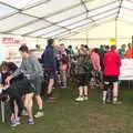 Inside the race marquee, The Black Dog Festival of Running, Bungay, Suffolk - 2nd April 2017