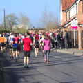 The marathon runners head off, The Black Dog Festival of Running, Bungay, Suffolk - 2nd April 2017