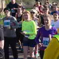 Allyson and Isobel in the pack, The Black Dog Festival of Running, Bungay, Suffolk - 2nd April 2017