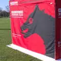 The Black Dog logo on a tent, The Black Dog Festival of Running, Bungay, Suffolk - 2nd April 2017