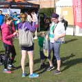 Harry and the runners hang around, The Black Dog Festival of Running, Bungay, Suffolk - 2nd April 2017