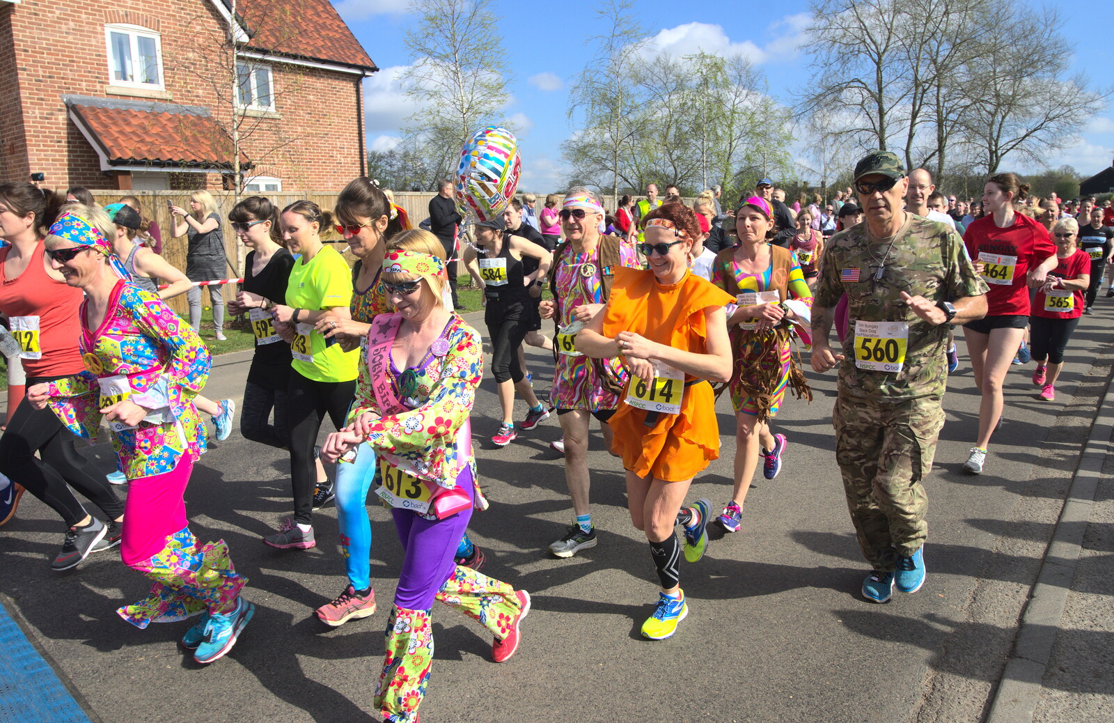 The hippies are off from The Black Dog Festival of Running, Bungay, Suffolk - 2nd April 2017
