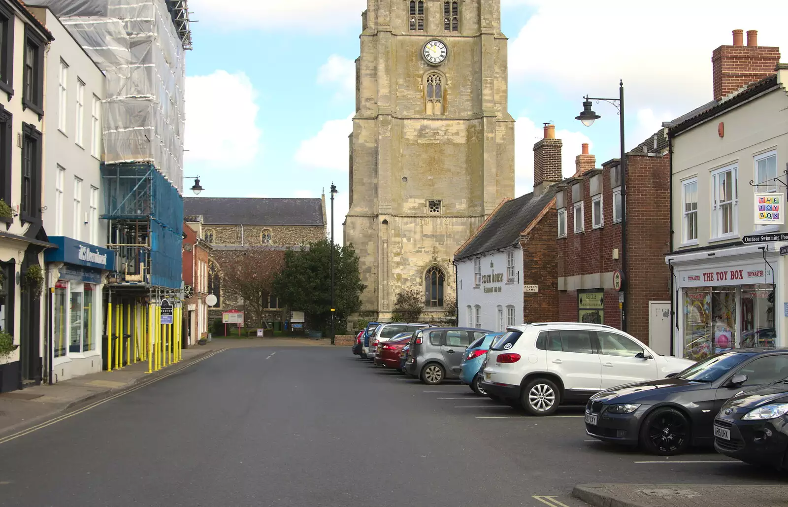 Beccles and the church, from A Postcard from Beccles, Suffolk - 2nd April 2017