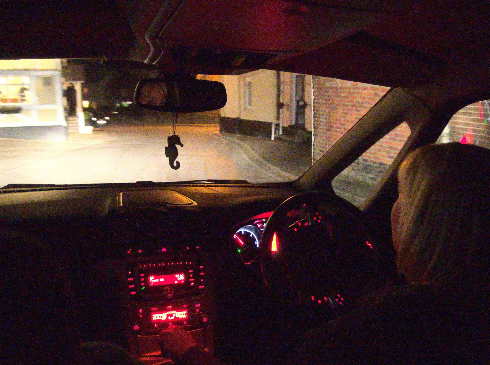 Cross Street from the back of the car, from Comedy Night, and a Village Yard Sale, Eye and Brome, Suffolk - 8th April 2017