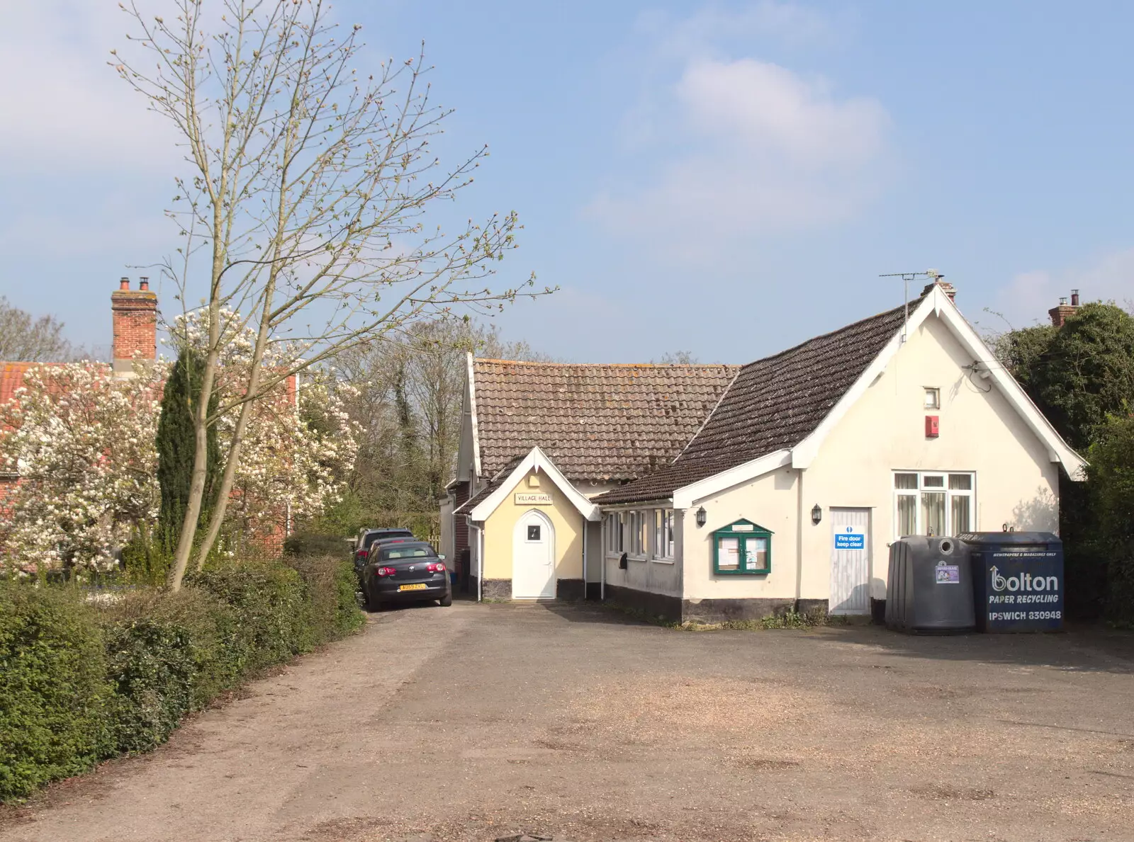 The village hall in Brome, from Comedy Night, and a Village Yard Sale, Eye and Brome, Suffolk - 8th April 2017