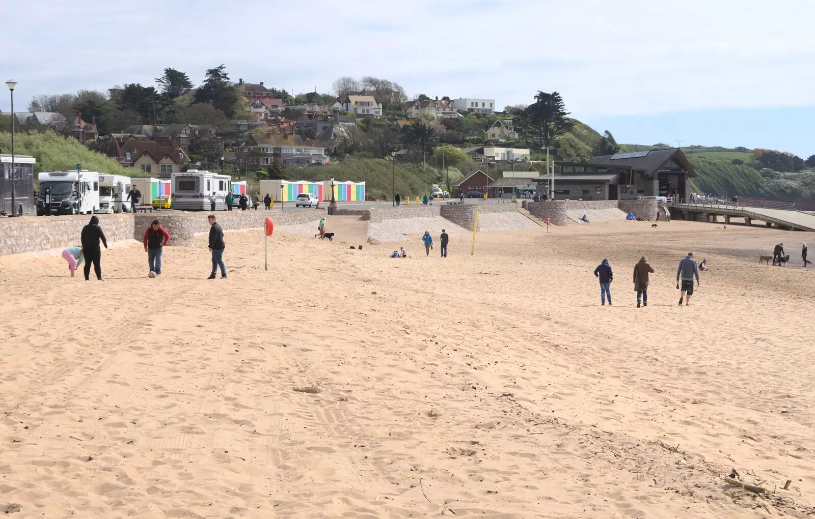 The beach near the lifeboat station, from Grandma J's and a Day on the Beach, Spreyton and Exmouth, Devon - 13th April 2017