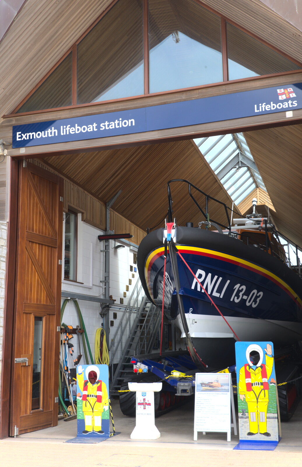 The Exmouth lifeboat from Grandma J's and a Day on the Beach, Spreyton and Exmouth, Devon - 13th April 2017