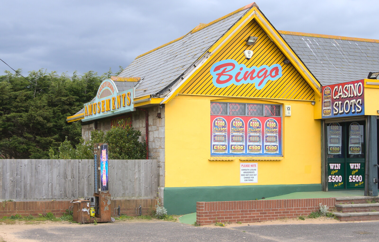 A bingo parlour from Grandma J's and a Day on the Beach, Spreyton and Exmouth, Devon - 13th April 2017