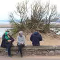 Sis and Isobel discuss topics of the day, Grandma J's and a Day on the Beach, Spreyton and Exmouth, Devon - 13th April 2017