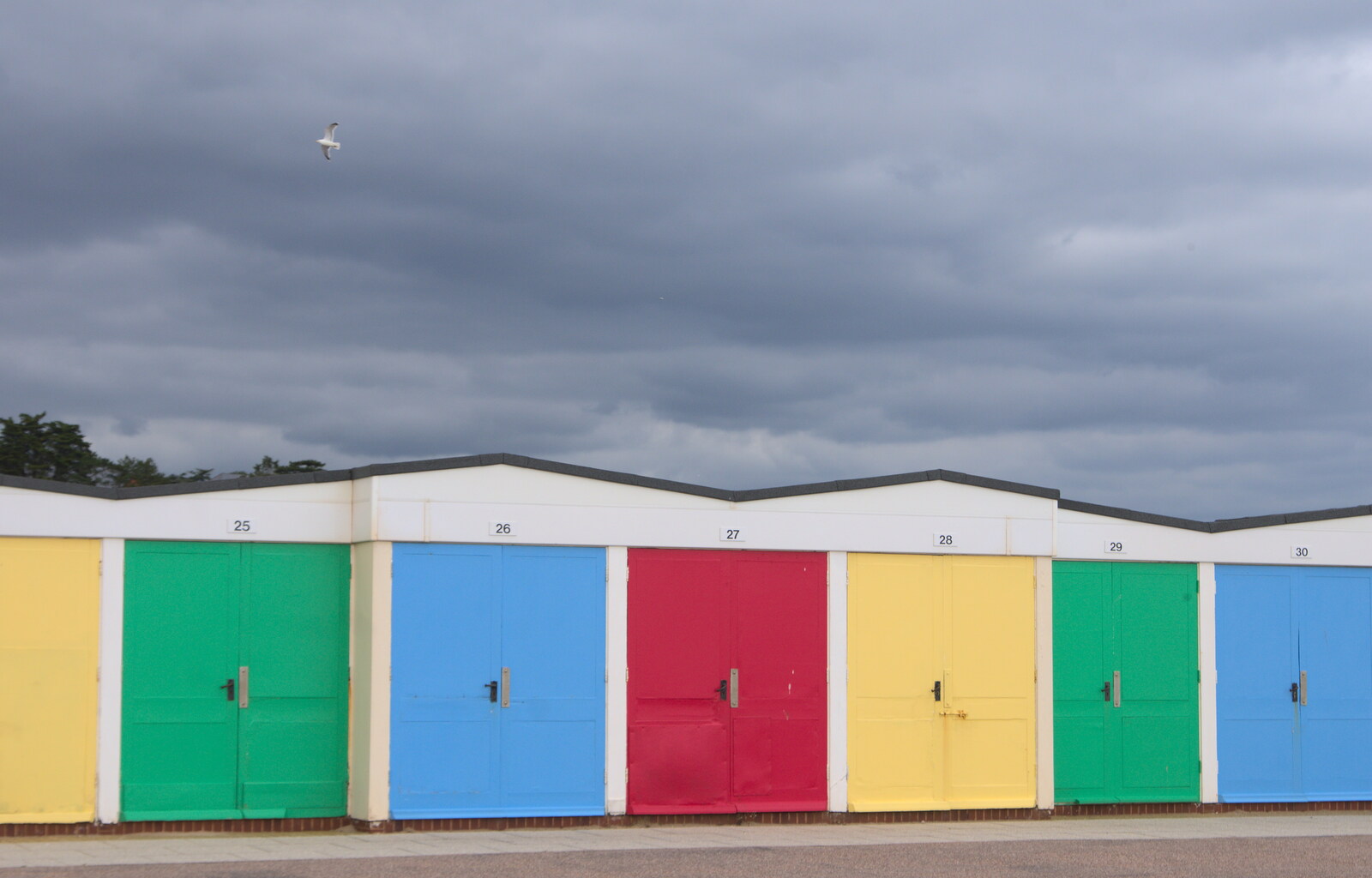 Beach huts from Grandma J's and a Day on the Beach, Spreyton and Exmouth, Devon - 13th April 2017
