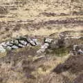 Mother sits down for a rest, A Barbeque, Grimspound and Pizza, Dartmoor and Exeter, Devon - 15th April 2017