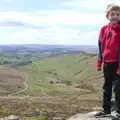 Fred stands at the top of the tor, A Barbeque, Grimspound and Pizza, Dartmoor and Exeter, Devon - 15th April 2017