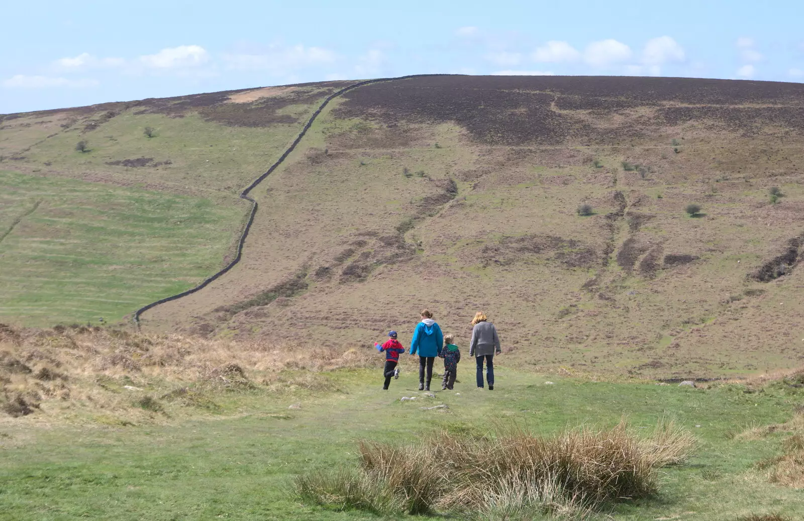 The gang are reunited, from A Barbeque, Grimspound and Pizza, Dartmoor and Exeter, Devon - 15th April 2017