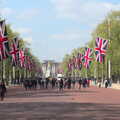 The flags are out on the Mall in London, A Trip to Reykjavik, Iceland - 20th April 2017