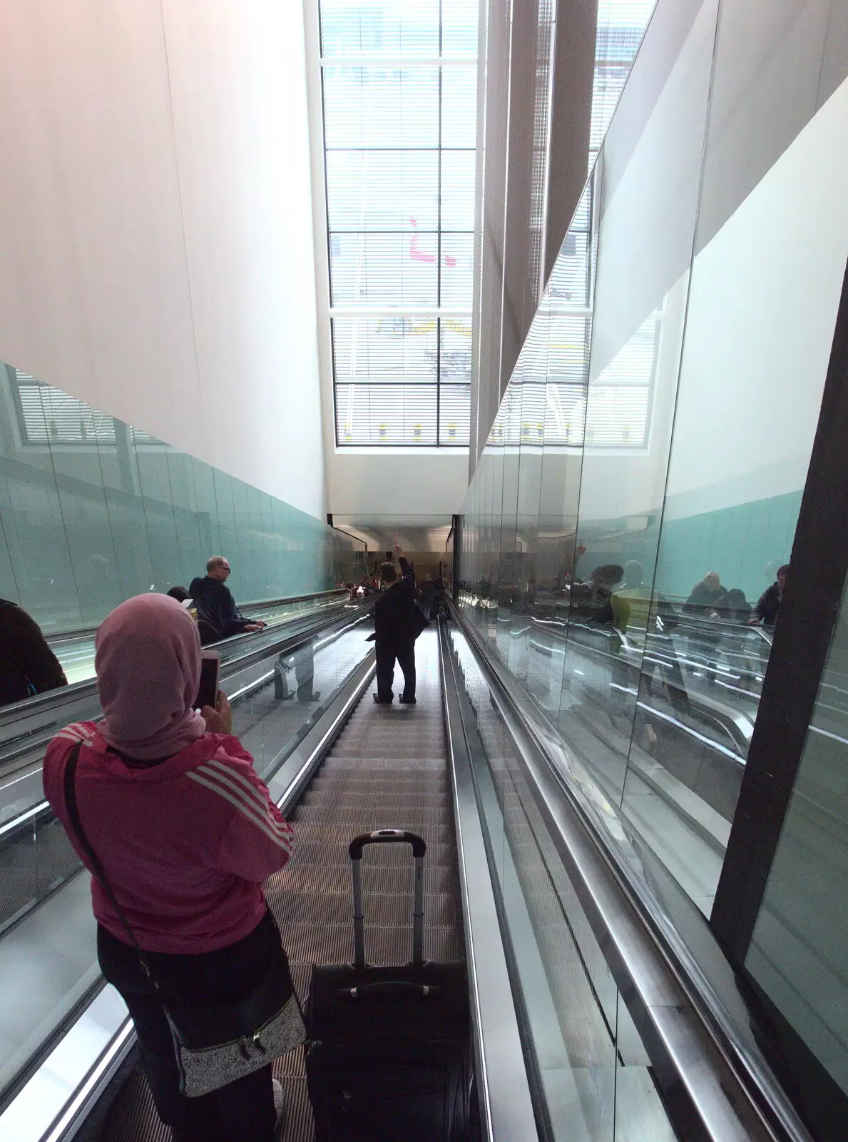 A giant escalator, from A Trip to Reykjavik, Iceland - 20th April 2017