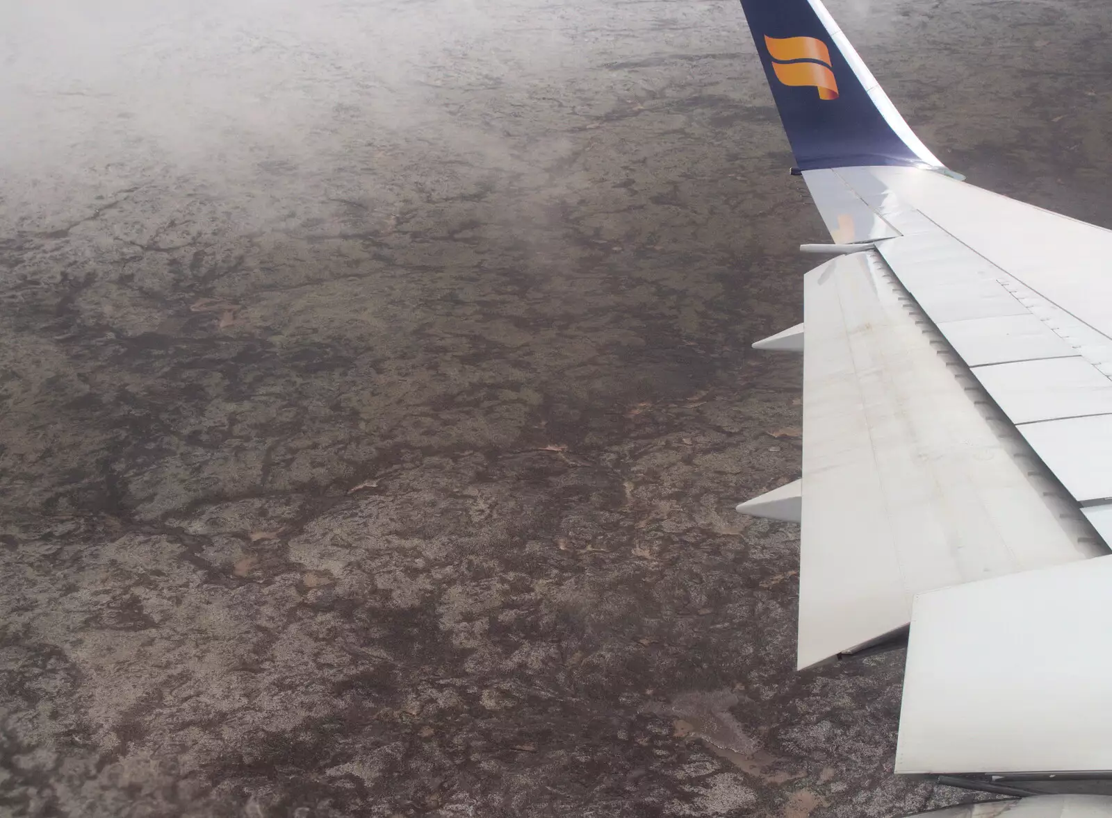 A view of Iceland from the air, from A Trip to Reykjavik, Iceland - 20th April 2017