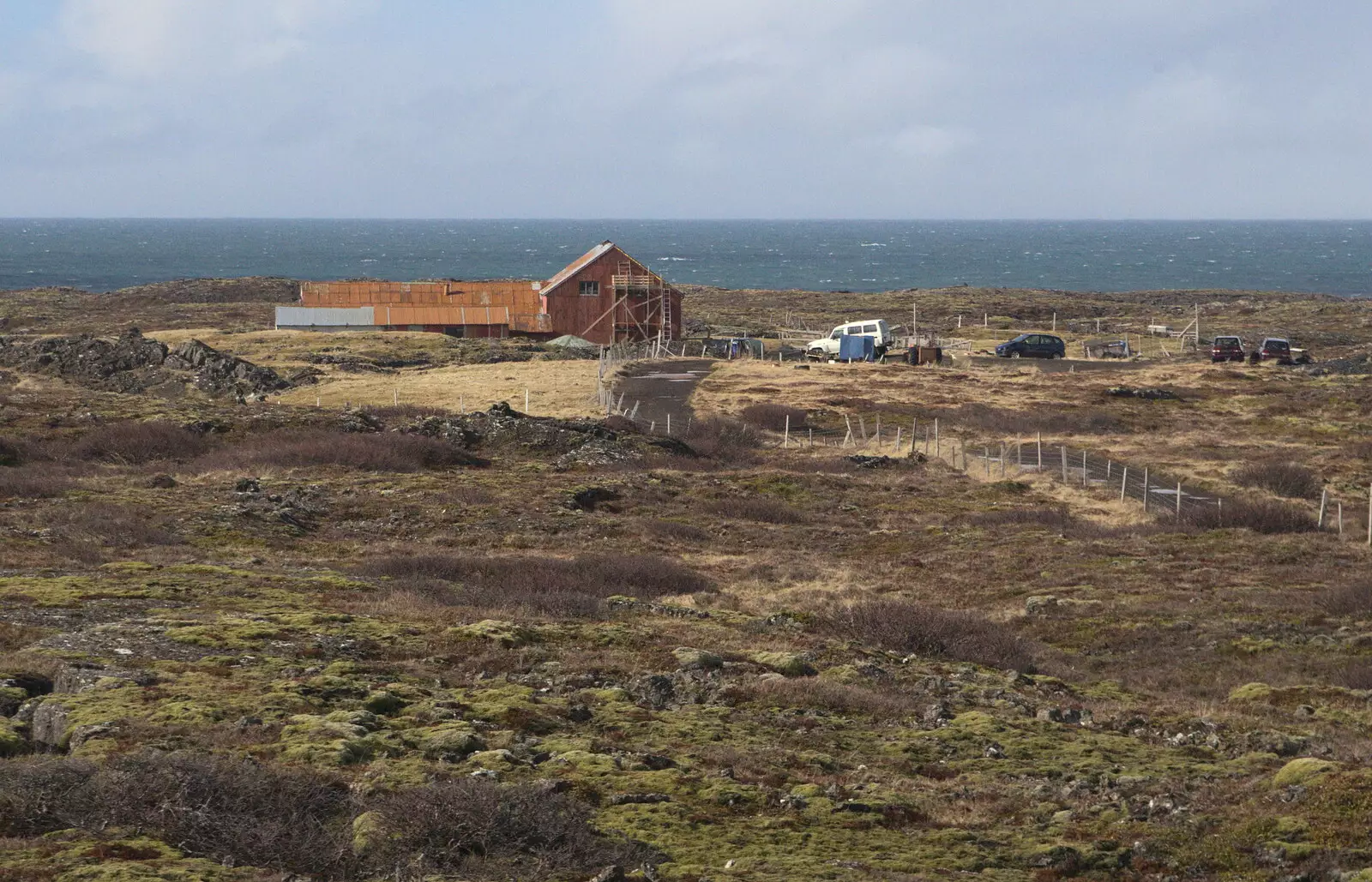 A remote house on the road from Keflavik, from A Trip to Reykjavik, Iceland - 20th April 2017